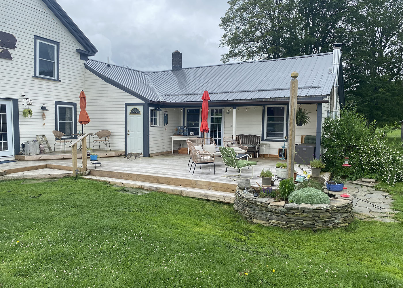Scotts Farmhouse at Oquaga Lake_Deck_Vacation Rental listing
